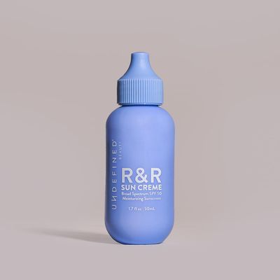 Undefined Beauty R&R Sun Crme SPF 50  3-in-1 Moisturizing Sunscreen with Ceramides, CoQ10, Niacinamide, Resveratrol 1.7oz