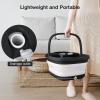 HOSPAN Collapsible Foot Spa with Heat, Bubble, Red Light, and Temperature Control, Foot Bath Massager with 8 Shiatsu Massage Rollers, Pedicure Foot Spa for Relaxation and Stress Relief, Black view 4