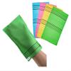 Modu Korean Exfoliating Mitts Large 4PCS (Green, Yellow, Sky Blue, Pink)  Exfoliating Gloves Body Scrubber Italy Towel Washcloth for Korean Spa at Home, Dead Skin Remover, 100% Vegan Viscose view 1