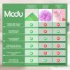 Modu Korean Exfoliating Mitts Large 4PCS (Green, Yellow, Sky Blue, Pink)  Exfoliating Gloves Body Scrubber Italy Towel Washcloth for Korean Spa at Home, Dead Skin Remover, 100% Vegan Viscose view 4