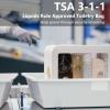 LETGO Clear Makeup Bags, TSA Approved Toiletry Bag with Zipper, Portable Make Up Organizer Traveling Compact Car Bag for Essentials(Clear-White) view 3