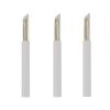 50pcs White Disposable Microblading Needles Eyebrow Tattoo Needles Bevel Round 19Pins Permanent Makeup Manual Needles for Ombre Brow (50pcs) view 1