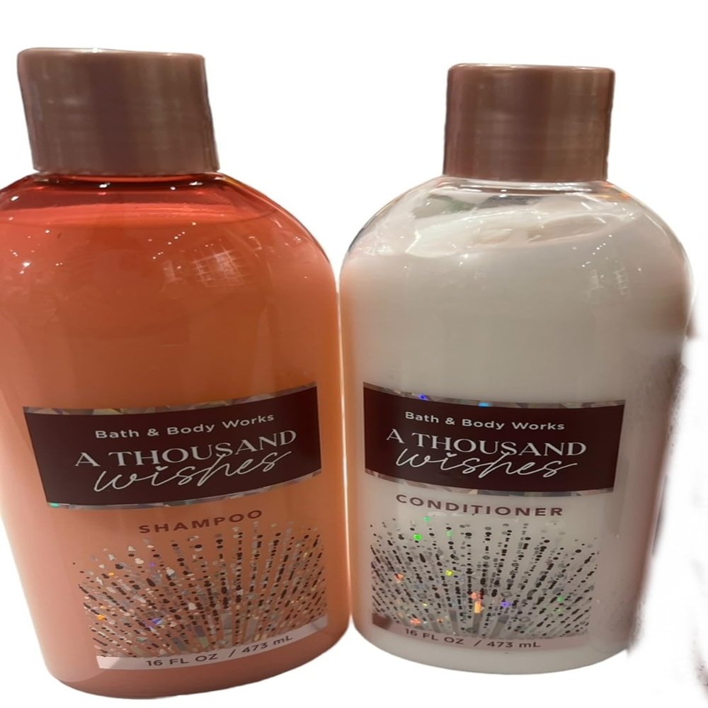 In Fashion Design Bath and body Lotion, Perfume Mist, Shower Gel Fragrance Collection (Thousand Wishes ShampooConditionerSet, 2 pc Set)