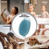 2 Pack Silicone Body Scrubber, Loofah Double-Sided Body Brush,Shower Scrubber and Scalp Massager Shampoo Brush for Sensitive Kids Women Men All Kinds of Skin (Pink & Blue) view 2