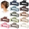 12 Pack 3.5" Medium Hair Claw Clips for Women Thick Thin Hair, Strong Hold Matte Banana Hair Clips view 1
