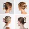 12 Pack 3.5" Medium Hair Claw Clips for Women Thick Thin Hair, Strong Hold Matte Banana Hair Clips view 2