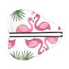 UNIOND Palm Leaf and Flamingos Couple Printed Hair Drying Towel Quick Dry Absorbent Coral Velvet Dry Hair Cap with Button Fixed for Drying Long Thick Hair view 2