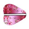 UNIOND Red Flower and Butterfly Printed Hair Drying Towel Quick Dry Absorbent Coral Velvet Dry Hair Cap with Button Fixed for Drying Long Thick Hair view 2