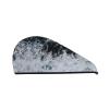 UNIOND Ocean Splash Foam Printed Hair Drying Towel Quick Dry Absorbent Coral Velvet Dry Hair Cap with Button Fixed for Drying Long Thick Hair view 1