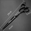 6/7-inch professional hair styling set with sharp blades and easy to trim, suitable for barbers, hair salons, and salon studios. (7 in cutting scissors-A) view 2