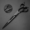 6/7-inch professional hair styling set with sharp blades and easy to trim, suitable for barbers, hair salons, and salon studios. (7 in cutting scissors-A) view 3