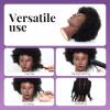 100% African Mannequin Head Human Hair,4C Afro Curly Cosmetology Manican Manikin Doll Head with 47 Mannequin Head Stand,Table Calmp,Braiding Set for Display Practice Braiding Styling Training view 3