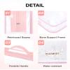 BAGSMART Clear Toiletry Bag, TSA Approved Travel Toiletry Bag Carry On Travel Accessories Bag Airport Airline Quart Size Bags water-resistant Makeup Bag for Women view 4
