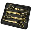 6/7-inch professional hair styling set with sharp blades and easy to trim, suitable for barbers, hair salons, and salon studios. (7 in-4pc-B) view 1