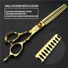 6/7-inch professional hair styling set with sharp blades and easy to trim, suitable for barbers, hair salons, and salon studios. (7 in-4pc-B) view 4