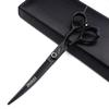 6/7-inch professional hair styling set with sharp blades and easy to trim, suitable for barbers, hair salons, and salon studios. (7 in cutting scissors-B) view 1
