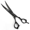 6/7-inch professional hair styling set with sharp blades and easy to trim, suitable for barbers, hair salons, and salon studios. (7 in cutting scissors-B) view 4