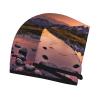 UNIOND Mountain View at Sunrise Printed Hair Drying Towel Quick Dry Absorbent Coral Velvet Dry Hair Cap with Button Fixed for Drying Long Thick Hair view 3