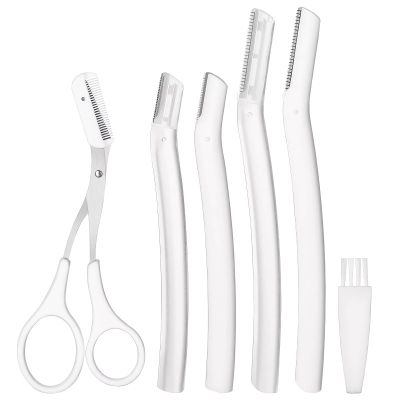 Senbos Dermaplaning Tool Set  Facial Razor for Women & Men, Eyebrow Trimmer & Exfoliator  Peach Fuzz Remover, Dead Skin, Eyebrow Shaping  Painless & Safe for Smooth, Glowing Skin