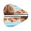 UNIOND Seashells by The Seashore Printed Hair Drying Towel Quick Dry Absorbent Coral Velvet Dry Hair Cap with Button Fixed for Drying Long Thick Hair view 2