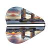 UNIOND Old Tower Bridge Printed Hair Drying Towel Quick Dry Absorbent Coral Velvet Dry Hair Cap with Button Fixed for Drying Long Thick Hair view 2