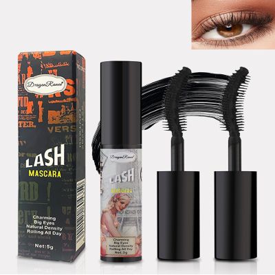 Black Tube Mascara Volume and Length-2PCS Waterproof Volumizing Lengthening Colored Mascara Lashes Extension, Fiber Thick Lashes Smudge-proof Curling Color Mscara for Women Party Stage Use