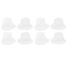 4 Pair Moisturizing Heel Socks, Stop Cracked Heels Toeless Spa Gel Socks for Foot Treatment Care, Open Toe Socks for Dry Hard Cracked Heels(White) view 1