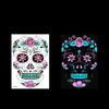 2023 New Funny Halloween Luminous Temporary Tattoos Stickers 2 Pcs,Glow In Dark Sugar Skull Face Stickers Colorful, Adults Day Of Dead Nightmare Face Tattoos Waterproof 3d Facial Party (05) view 4