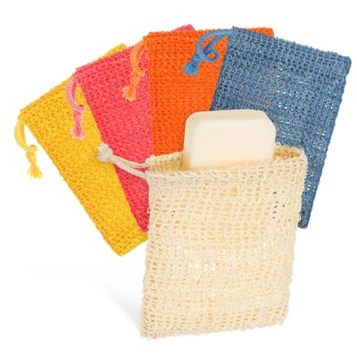 10 Pcs Bag Pouch Washing Soap Bags Body Scrubber Mesh Soap Pocket Exfoliating Soap Pouch Bags Mesh Pouch Soap Sack Laundry Bag Drawstring