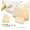10 Pcs Bag Pouch Washing Soap Bags Body Scrubber Mesh Soap Pocket Exfoliating Soap Pouch Bags Mesh Pouch Soap Sack Laundry Bag Drawstring view 3