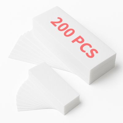 Amira Beauty 200 Non Woven Wax Strips for Hair Removal - Gentle Wax Paper for Waxing Face, Bikini, and Body - Pre Cut, Tear Resistant Small and Large Strips