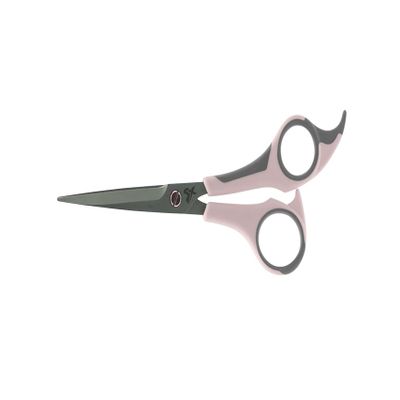 Cricket Style Xpress Pretty Daze Hair Cutting Scissors - Sharp Micro-Serrated Beveled Blades, Stainless Steel Shears Hair Scissors - Wet & Dry Use, Barber Accessories - 5.75", Soft Pink and Gray
