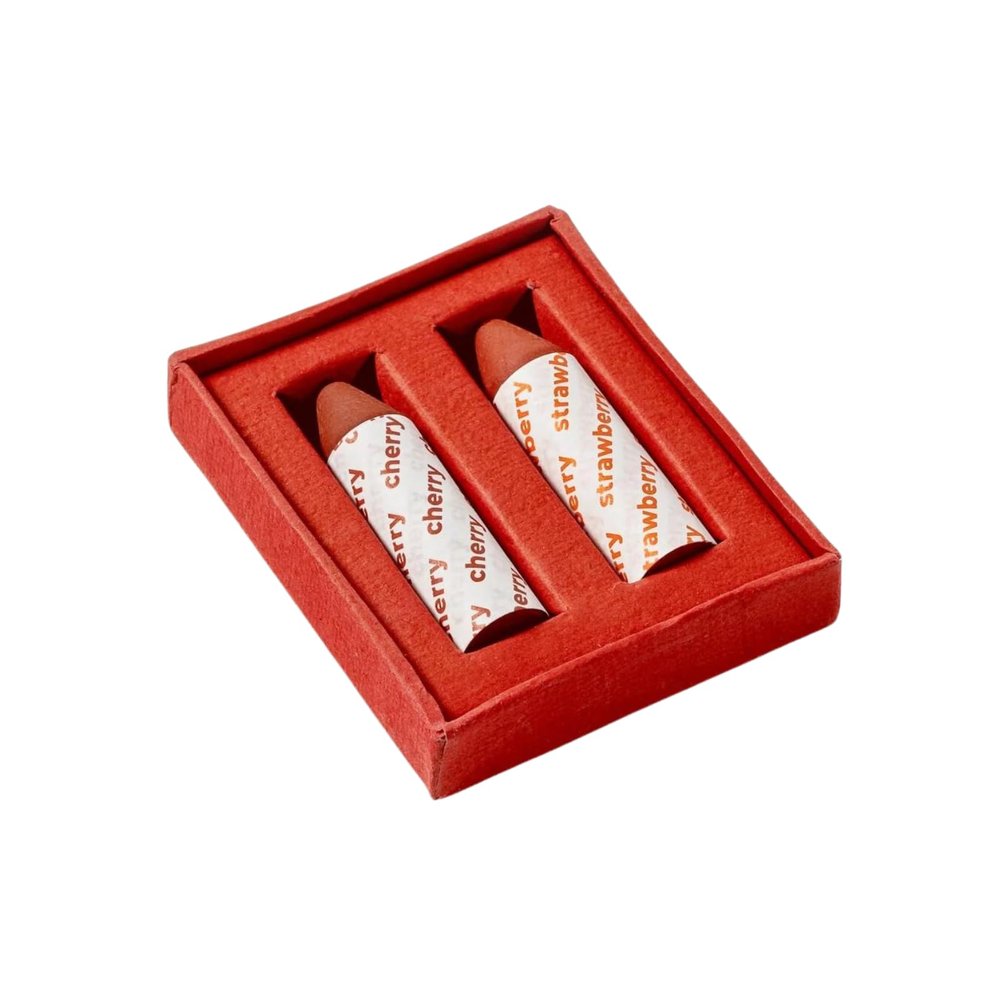 Axiology Multi Stick Crayons For Eyes, Lips, Cheeks Balmies Duo Gift Set Creamy Buildable Lightweight Moisturizing Blush Face Sticks Contour & Highlight All Day Wear Face Makeup (Strawberry & Cherry)