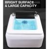 BaYte Foot Bath Tub Washing Salon Footbath Sink Acrylic Massage Footbath Adjustable Temperature with Pedicure Foot Rest Colorful Lamp Footbath Stress Relief for Fatigue and Tired Feet. view 2