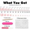 AddFavor 240pcs Press on Toenails for Women Fake Toe Nail Press ons, Nude Toe Press on Nails Glossy Press on Toe Nails Full Cover Glue on Toenails for Women and Girls, 12 sizes view 3