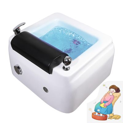 BAYTE Pedicure Spa Bathtub Foot Soak Tub Deep Foot Bath Spa with Massage Colorful Lamp Footbath Portable Spa Adjustable Temperature Pedicure Bowl Foot Detox Bucket Tub for Home Spa Treatment.