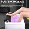BAYTE Pedicure Spa Bathtub Foot Soak Tub Deep Foot Bath Spa with Massage Colorful Lamp Footbath Portable Spa Adjustable Temperature Pedicure Bowl Foot Detox Bucket Tub for Home Spa Treatment. view 3