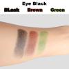 3pcs Eye Stick, Eye Black Face Body Paint Stick Colors Tube for Sports, Baseball Softball Lacrosse Football Athletes Halloween Cosplay Costume Party Makeup (Black, Brown, Green) view 3
