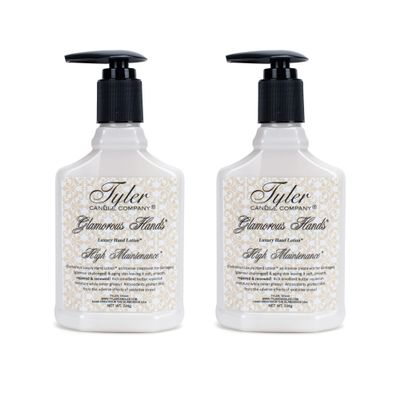 Tyler Glamorous Luxury 8 ounce Hand Lotion Pack of 2, High Maintenance