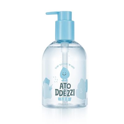 atoddzzi 123 Top-to-Toe Wash 300ml/10.14fl.oz. VEGAN Cleanser, for Sensitive Skin, Mild Washer for Everyone, Safe Ingredients, for Face and Body Wash 10.14fl.oz.