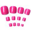 AddFavor 240pcs Nude Press on Toenails for Women Fake Toe Nail Press ons, Dark Pink Toe Press on Nails Glossy Press on Toe Nails Full Cover Glue on Toenails for Women and Girls, 12 sizes view 2