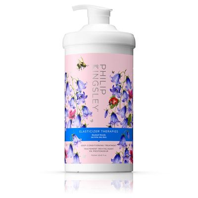 Elasticizer Therapies Bluebell Woods Deep-Conditioning Treatment Hair Mask Repair for Dry Damaged Curly Hair Hydrate Condition Strengthen Reduce Frizz Add Bounce Shine, 33.8 fl oz (1000ml)