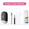 Buqikma Lash Shampoo Kit Eyelash Extensions Cleaning Kit with Mini Fan Rinse Bottle & Brushes - Oil Free Lash Cluster Cleaner for Eye Lash Extension Maintenance Deep Cleansing & Personal Use, Black view 2