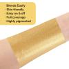 BOBISUKA Gold Face Body Paint, Metallic Oil-based Painting Kit, Cream Blendable Facepaint for Halloween Cosplay, Costume, Parties, Stage, Theater, SFX Special Effect Makeup2.1 Fl.oz view 4
