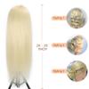 Opini Mannequin Head with Real Human Hair 80% 26 Inch Hair Mannequins to Practice on Doll Heads for Hair Styling with Clamp and Tools Cosmetology Mannequin Head #613 Blond view 4