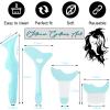 4Pcs Reusable Silicone Eyeliner Stencils - Mascara Shield Guard, Eyelash Lipstick Eyeshadow Applicators Aid Tool - Multifunctional Eye Makeup Tool for Women, Beginners (Green) view 2