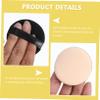 Beaupretty 2pcs Round Black Refillable Blusher Box with Puff and Mirror Two Pressed Container for Makeup Storage Lightweight and Portable for Travel and Daily Use view 2