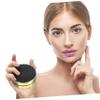 Beaupretty 2pcs Round Black Refillable Blusher Box with Puff and Mirror Two Pressed Container for Makeup Storage Lightweight and Portable for Travel and Daily Use view 3