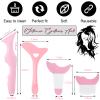 4-in-1 Silicone Eyeliner Aid & Mascara Shield Guard - Multifunctional Eye Makeup Tool for Women & Beginners (Pink) view 2