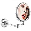 AMHIL Wall Mounted Makeup Mirror with Magnification,Two-Sided Extendable, 360 Degree Swivel, Extendable Arm, Round, No Light (Color : 6in, Size : 3X) view 1